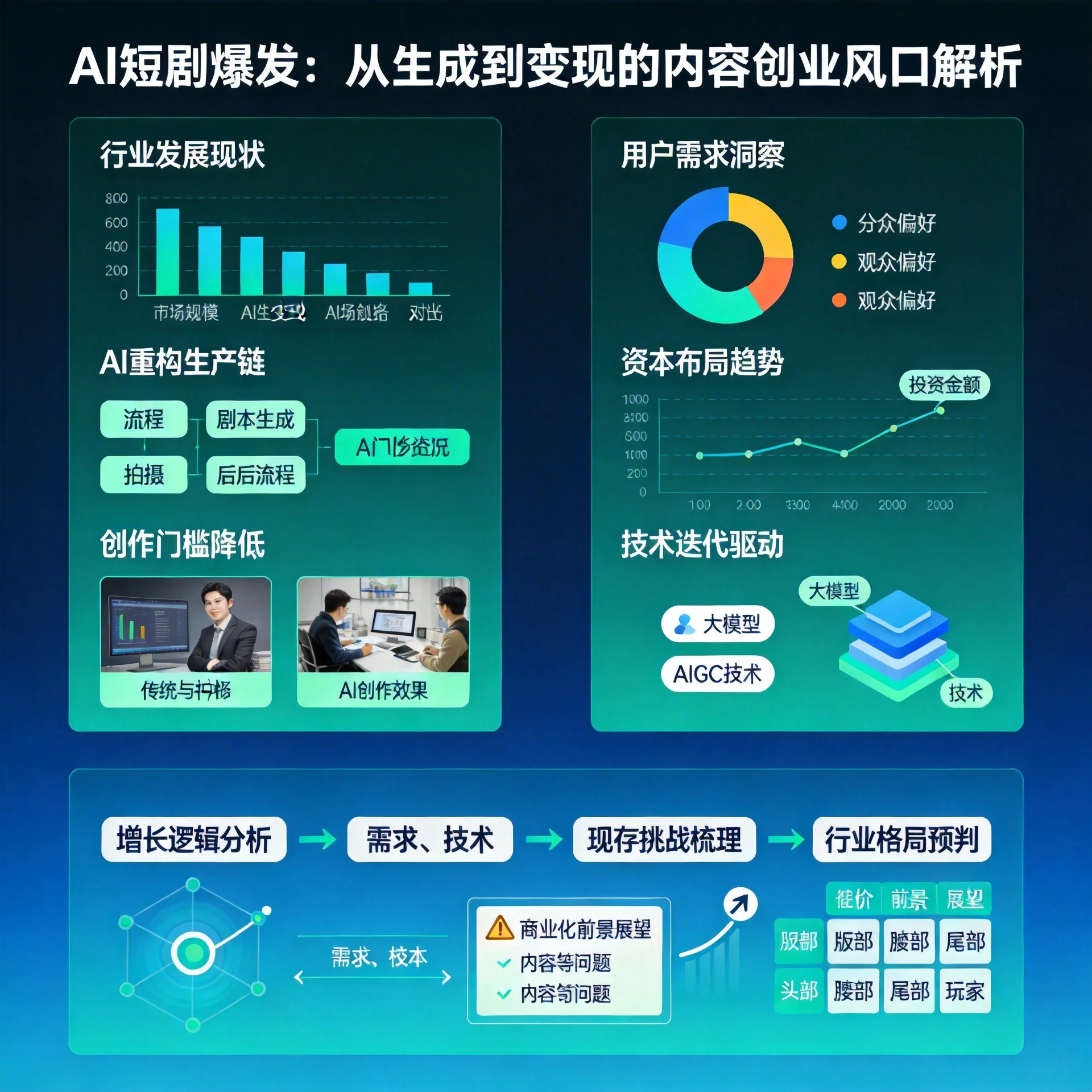 「AI短剧爆发：从生成到变现，深度解析下一个内容创业风口」封面图