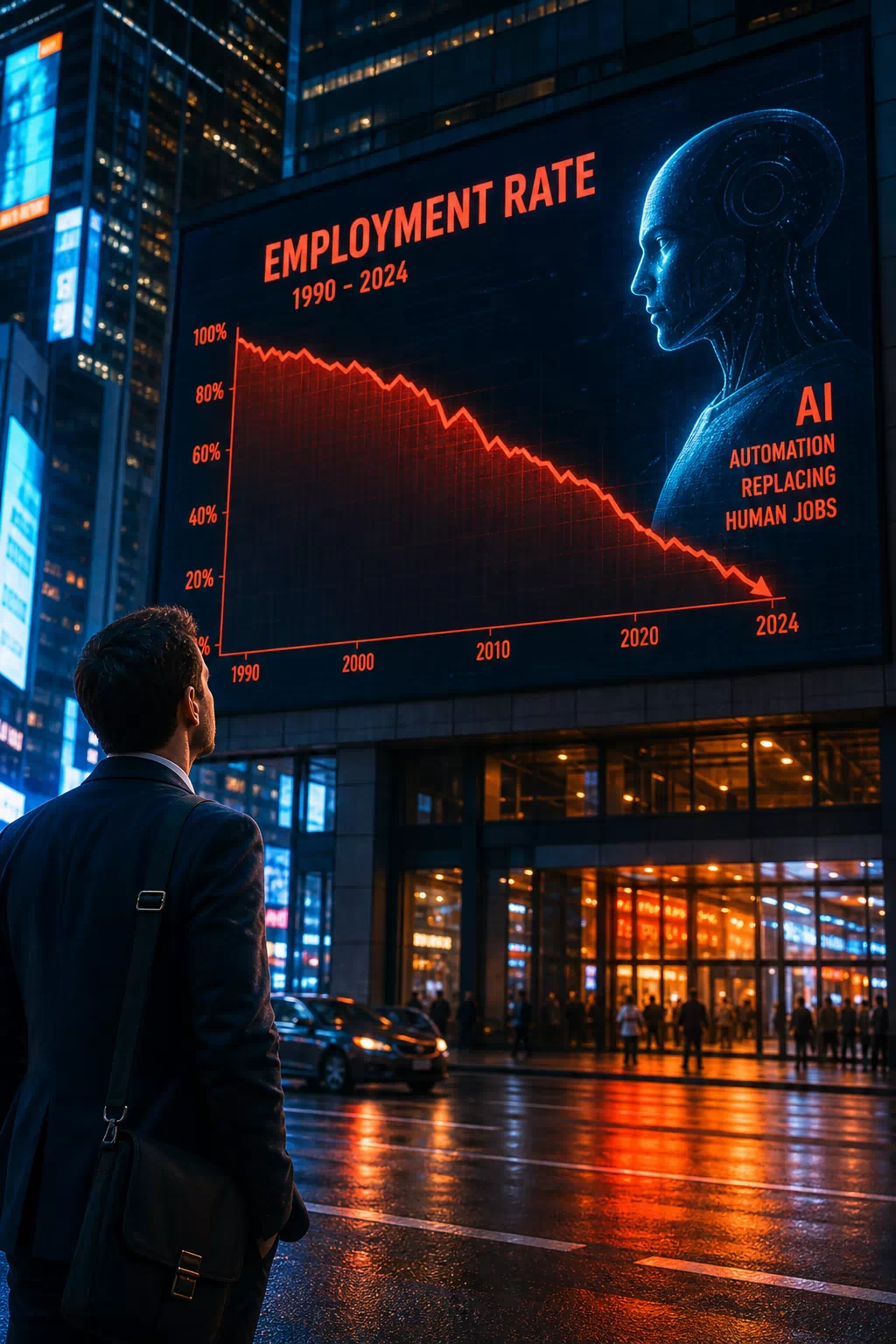 「AI 开始抢饭碗了？Bloomberg 数据告诉你真相」封面图