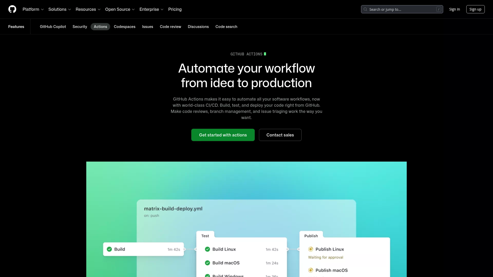 「GitHub Actions」预览封面