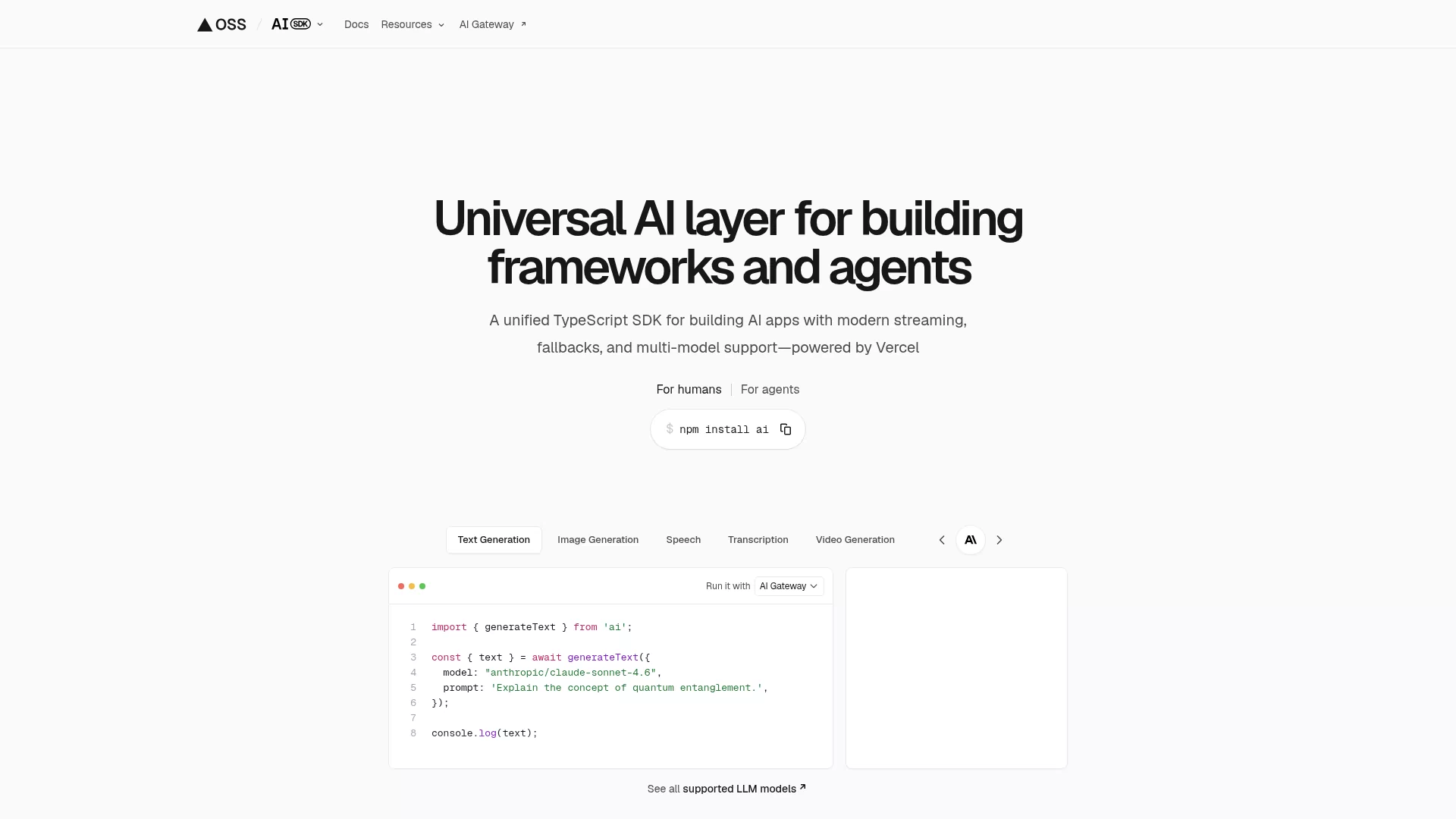 Vercel AI SDK