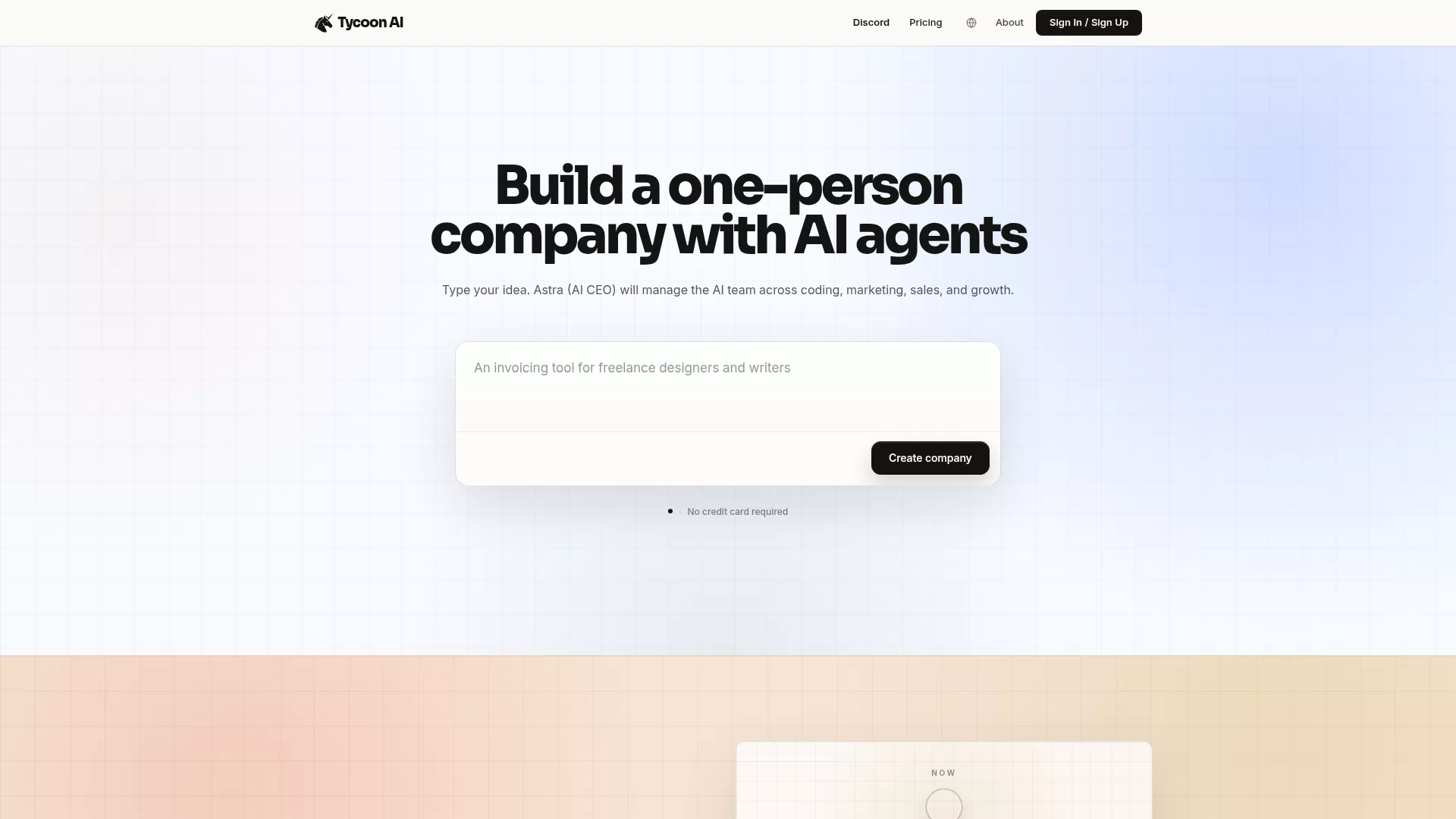 Tycoon AI — 单人 AI 公司