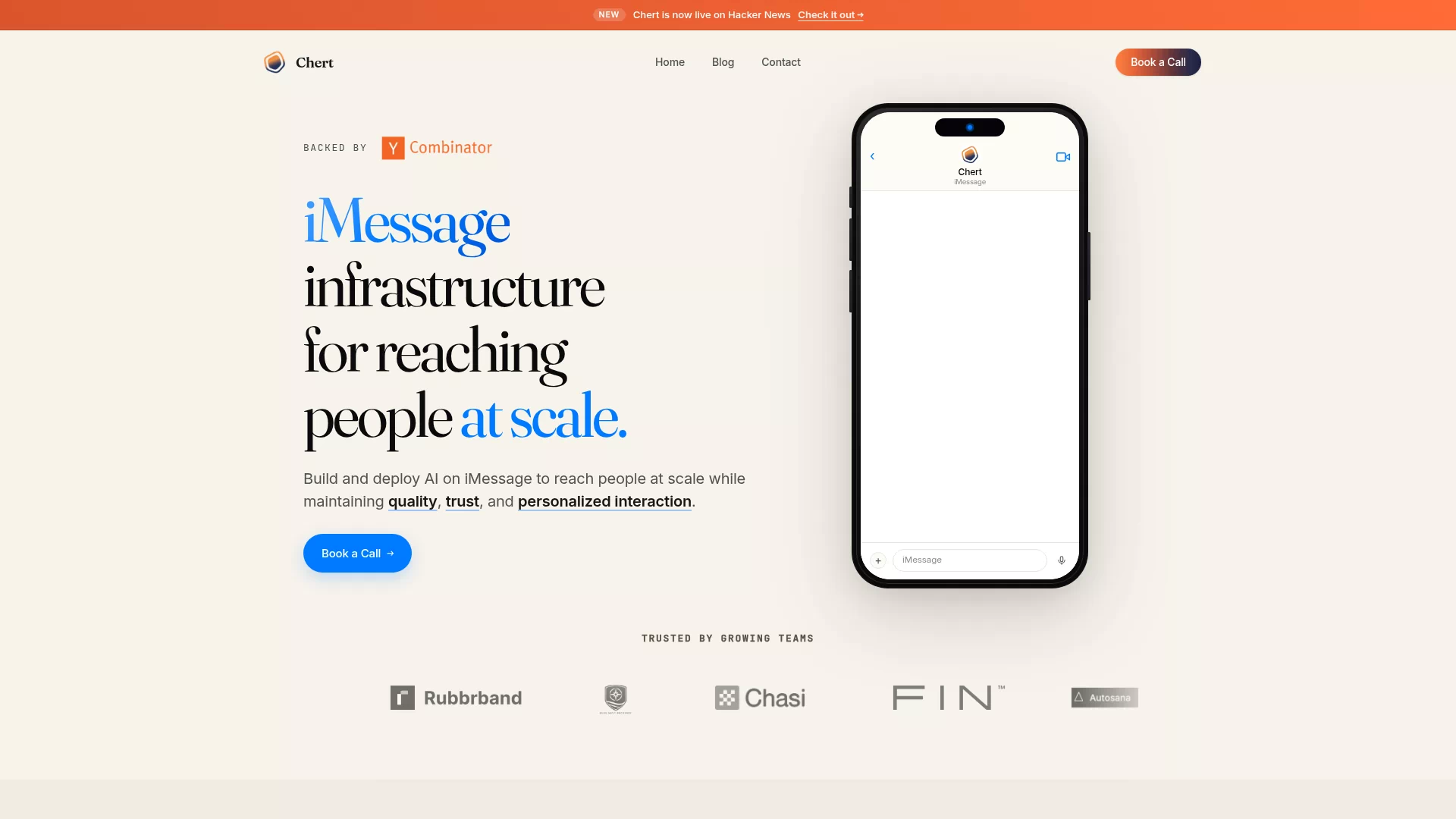 Chert — iMessage API 平台