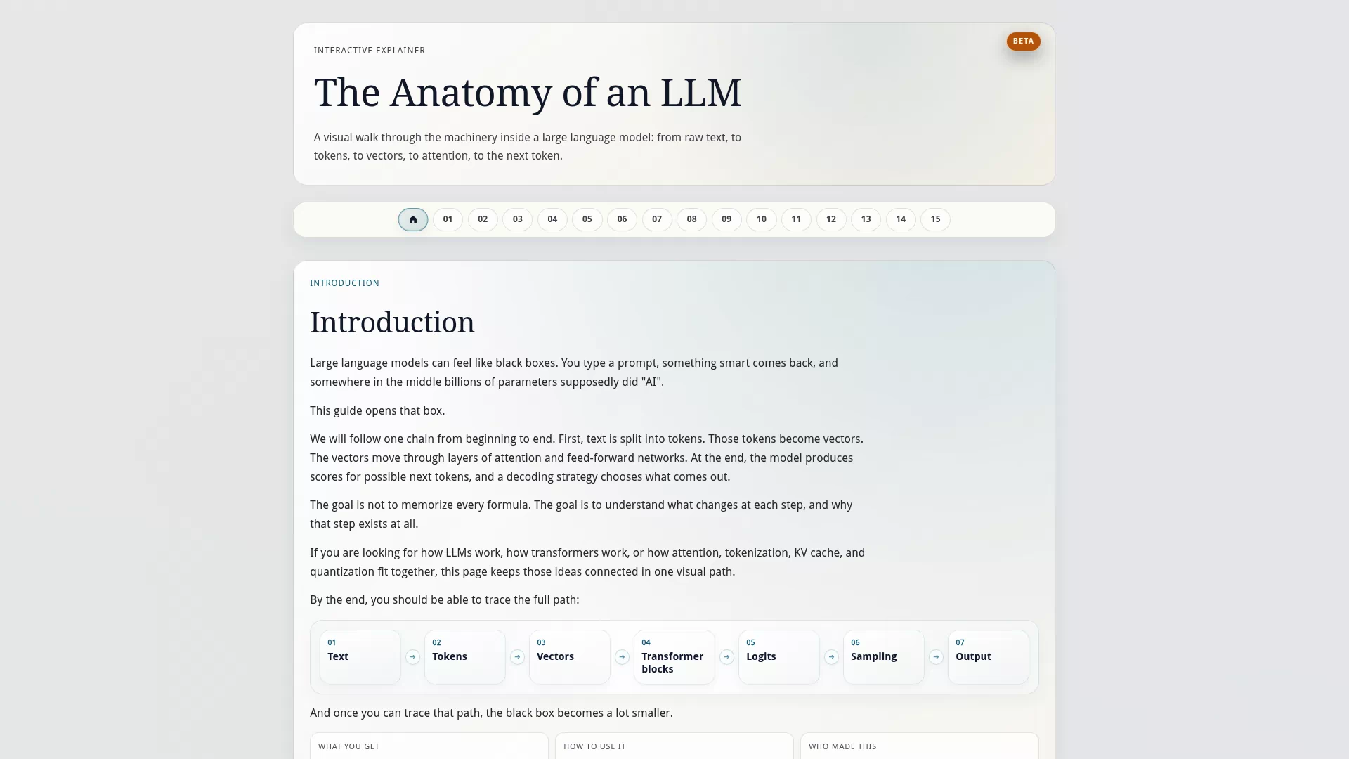 Anatomy of an LLM