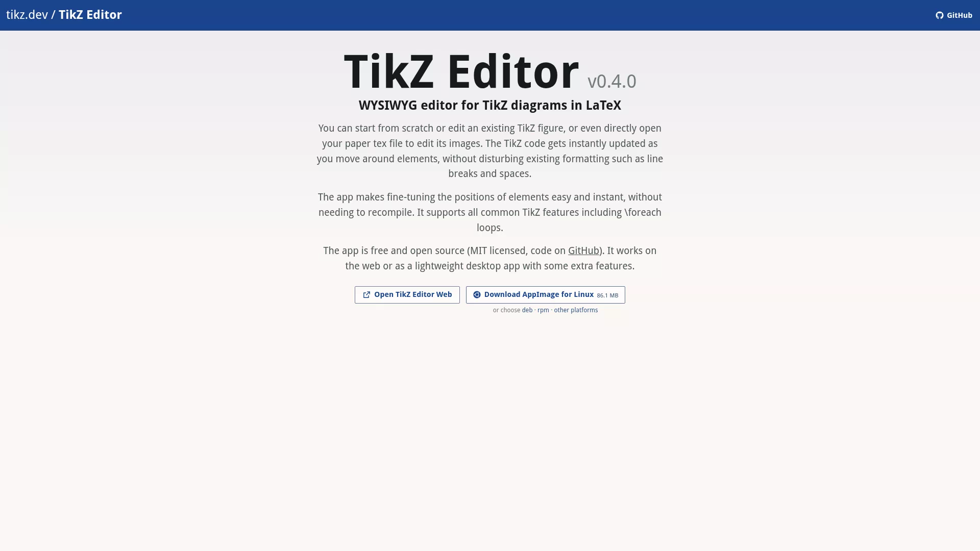 TikZ Editor