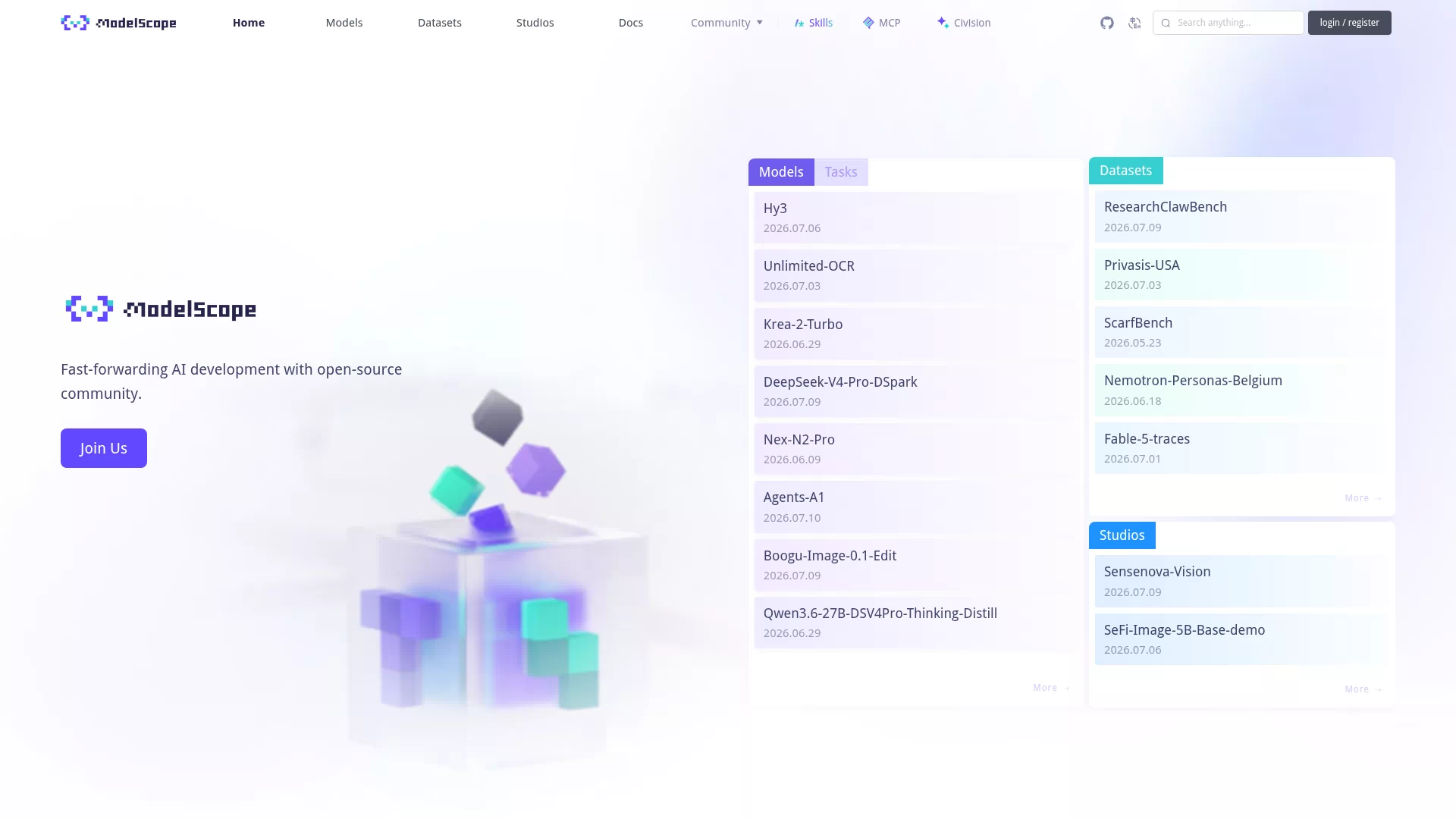 ModelScope ModelScope