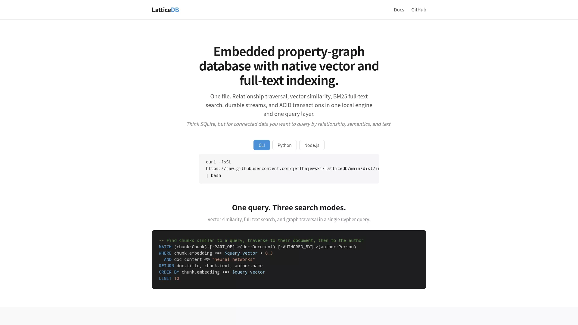 LatticeDB LatticeDB