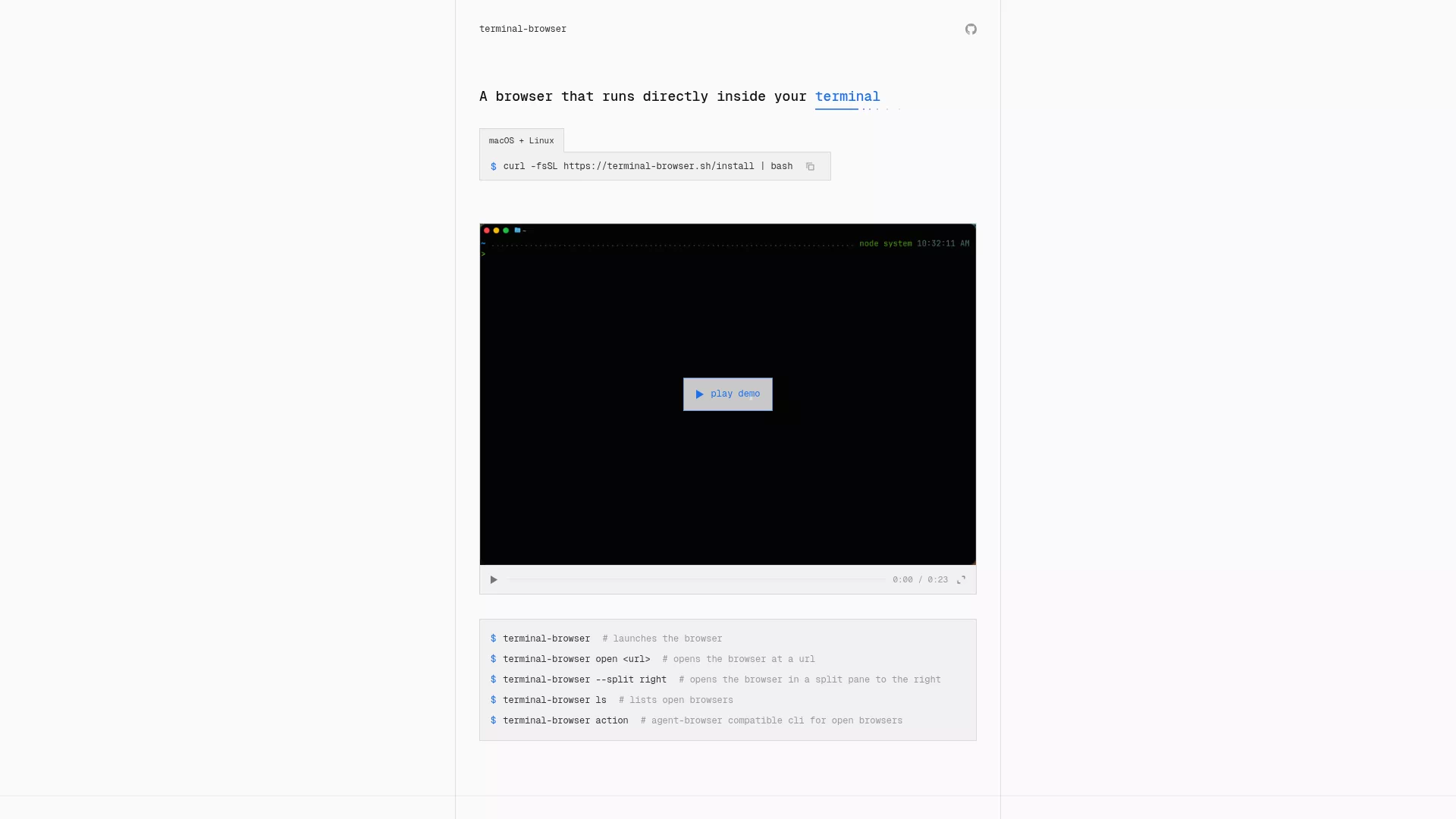 Terminal Browser
