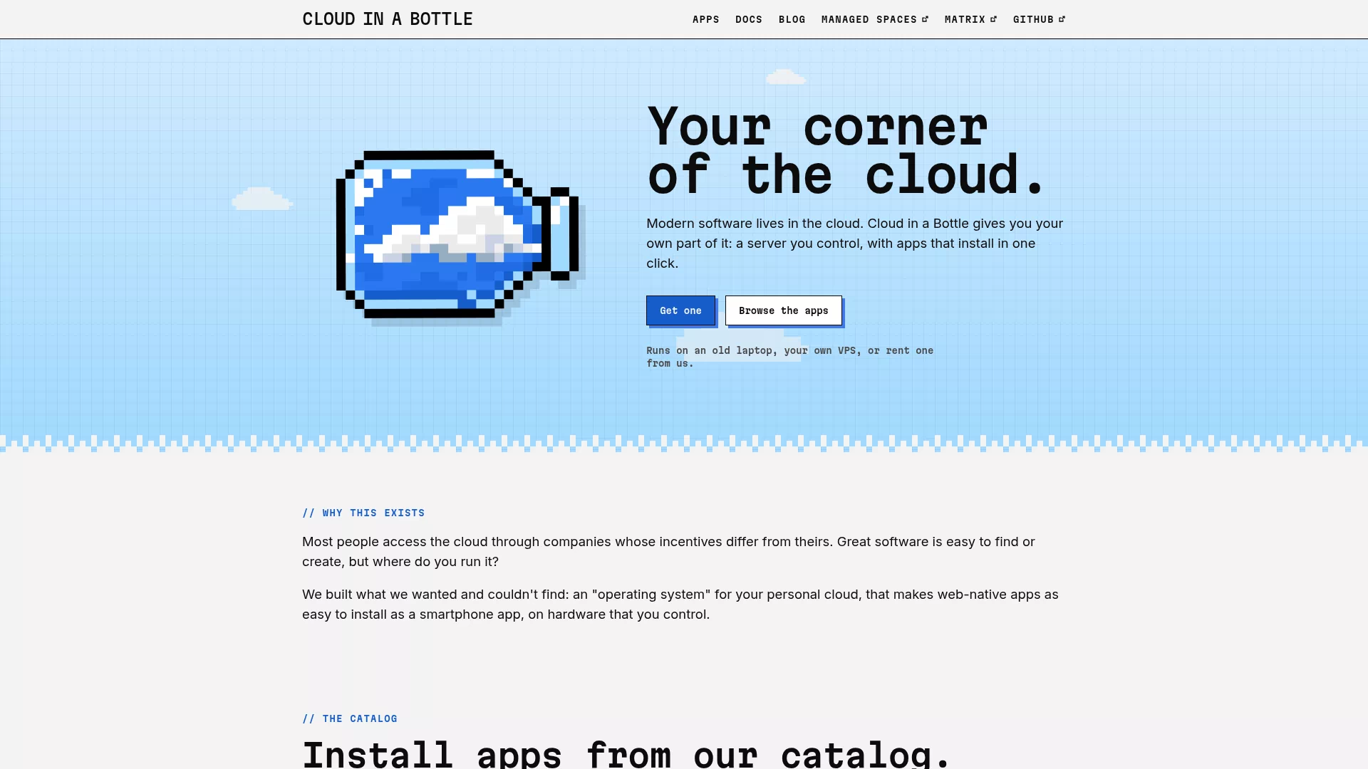Cloud in a Bottle